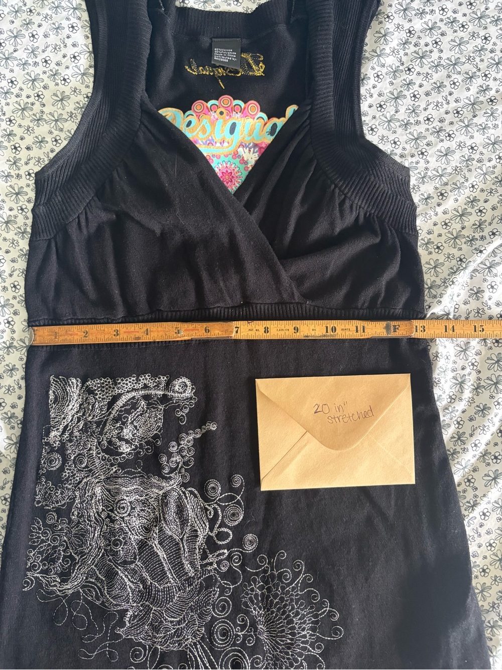 Desigual Mandala Y2K Knit Dress with sequins & embroidery - Picture 9 of 9